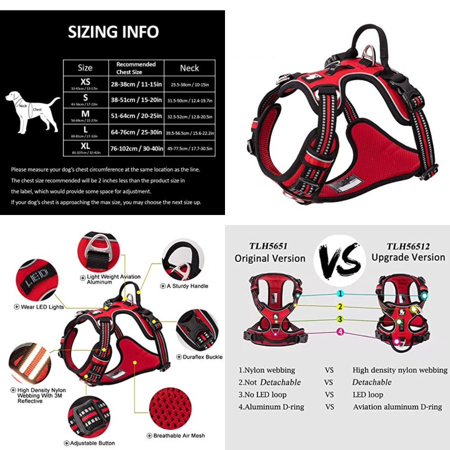 No Pull Dog Harness - Dog Harness No Pull Reflective Pet