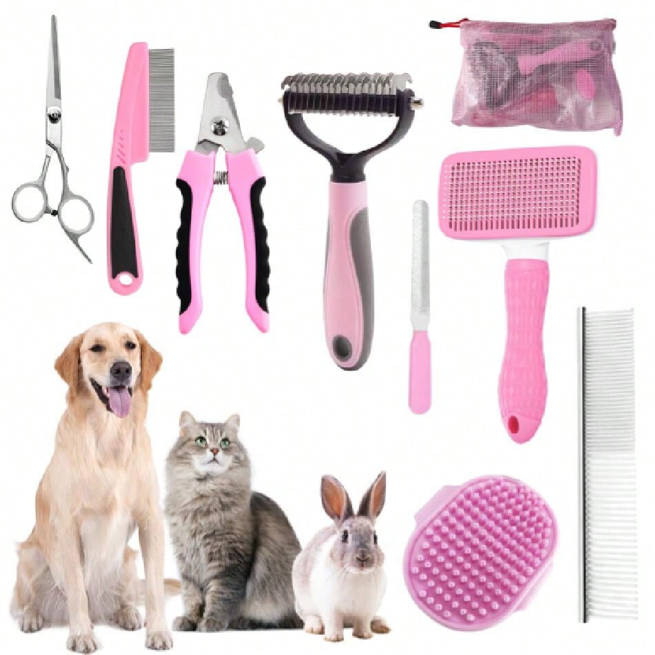 Dog Grooming Clippers - Dog Brush For Shedding,9 PCS In