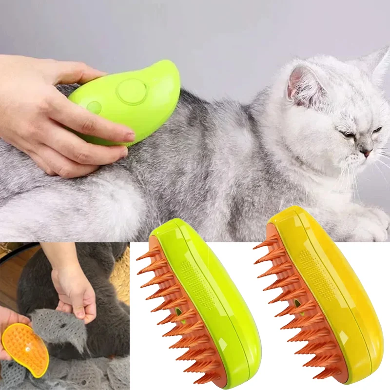 Cat Steam Brush Electric Spray – Pet Supplies Grooming Hours recenzja i cena