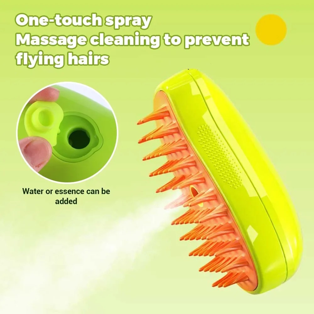 Cat Steam Brush Electric Spray – Pet Supplies Grooming Hours recenzja i cena