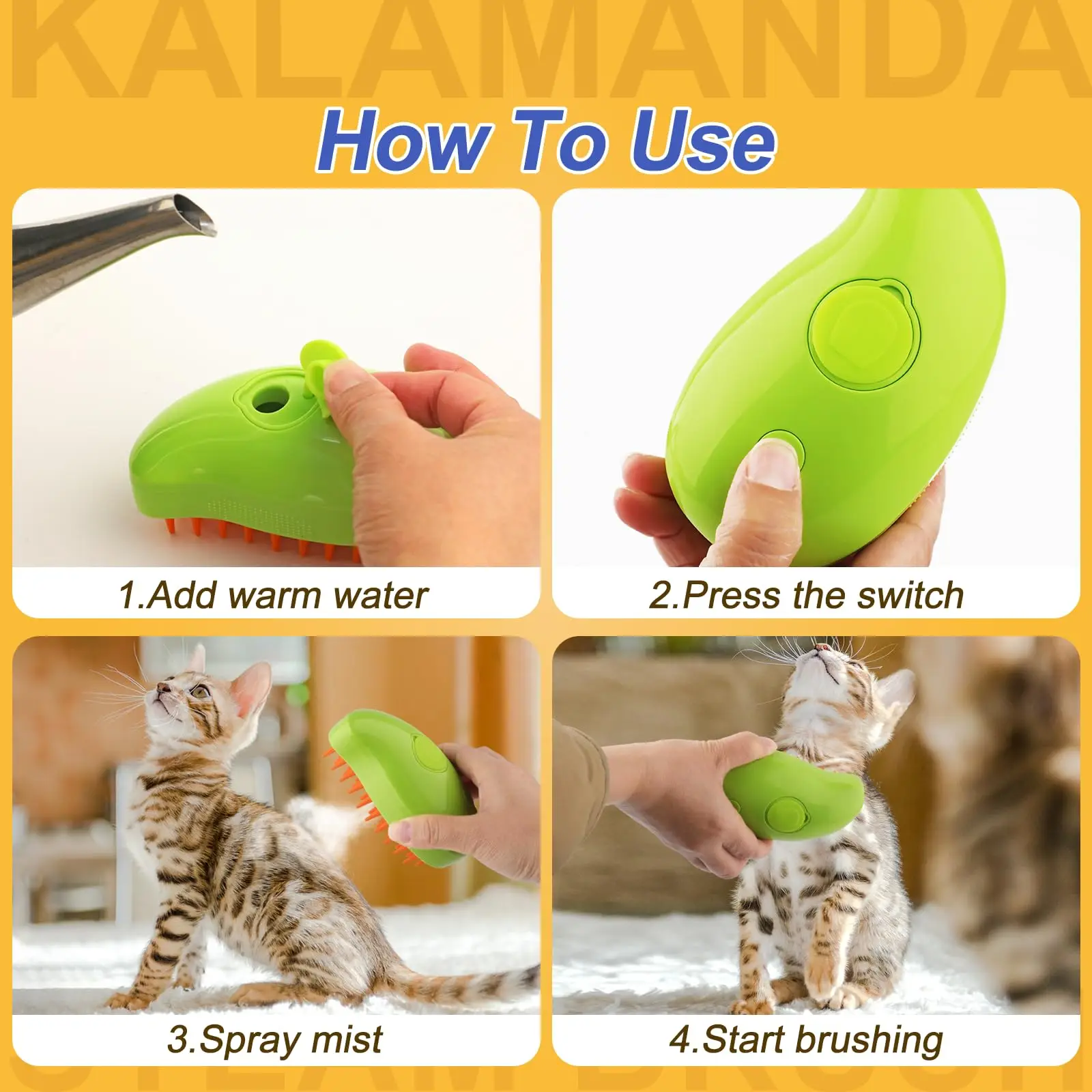 3-in-1 Steamy Brush for Pet Ca – Pet Supplies Grooming Hours recenzja i cena