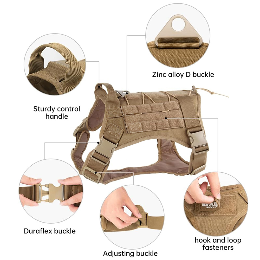Tactical Dog Harness for Large – No Pull Dog Harness recenzja i cena