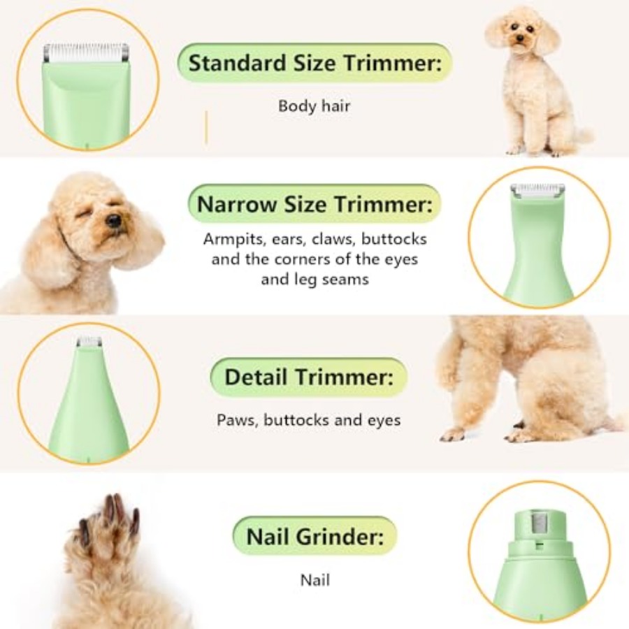 Dog Grooming Kit, 4 in 1 Dog C – Dog Grooming Clippers recenzja i cena