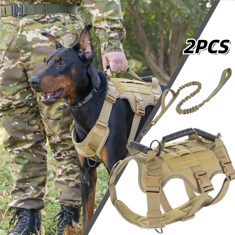 2PCS Tactical Dog Vest Harness – No Pull Dog Harness recenzja i cena