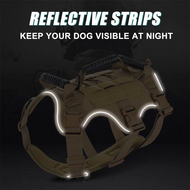 2PCS Tactical Dog Vest Harness – No Pull Dog Harness recenzja i cena