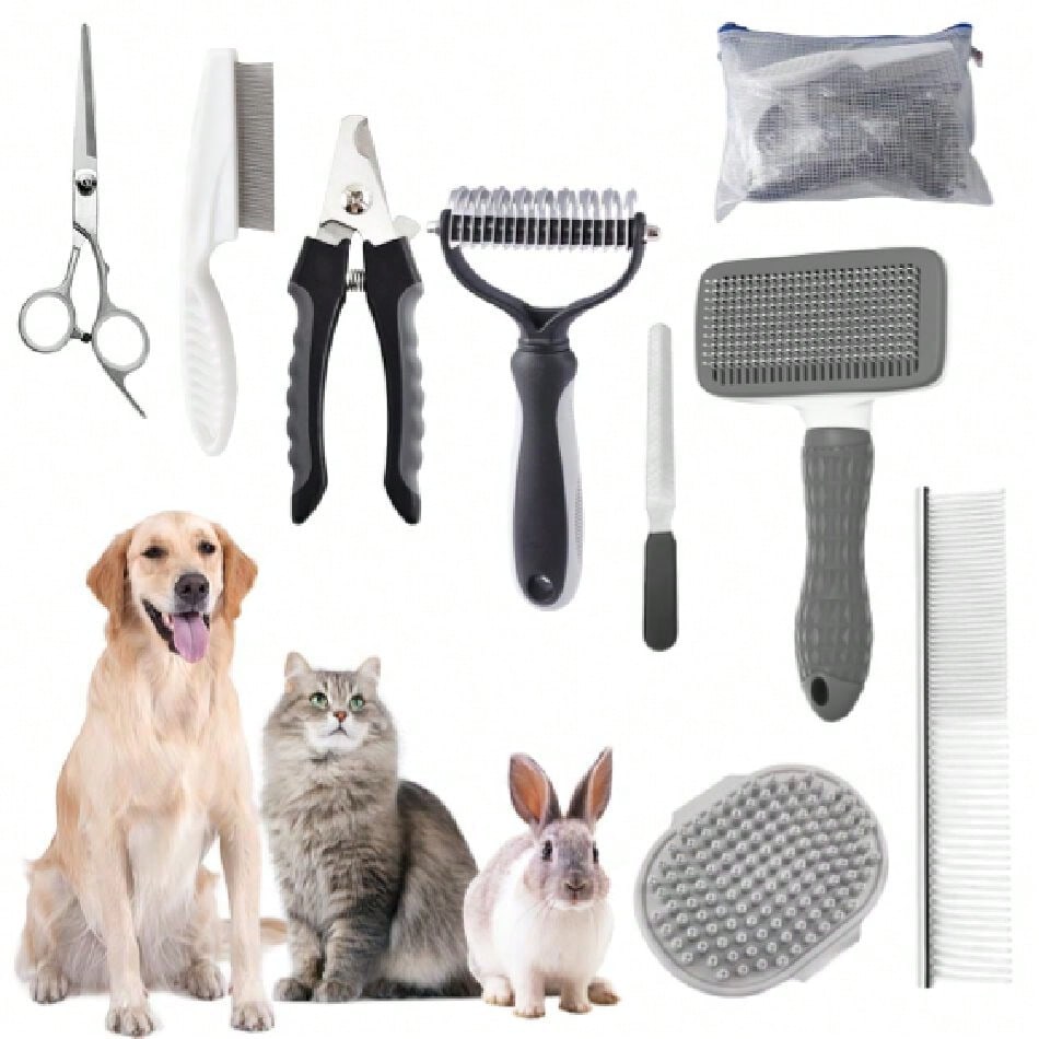 Dog Brush For Shedding,9 PCS I – Dog Grooming Clippers recenzja i cena
