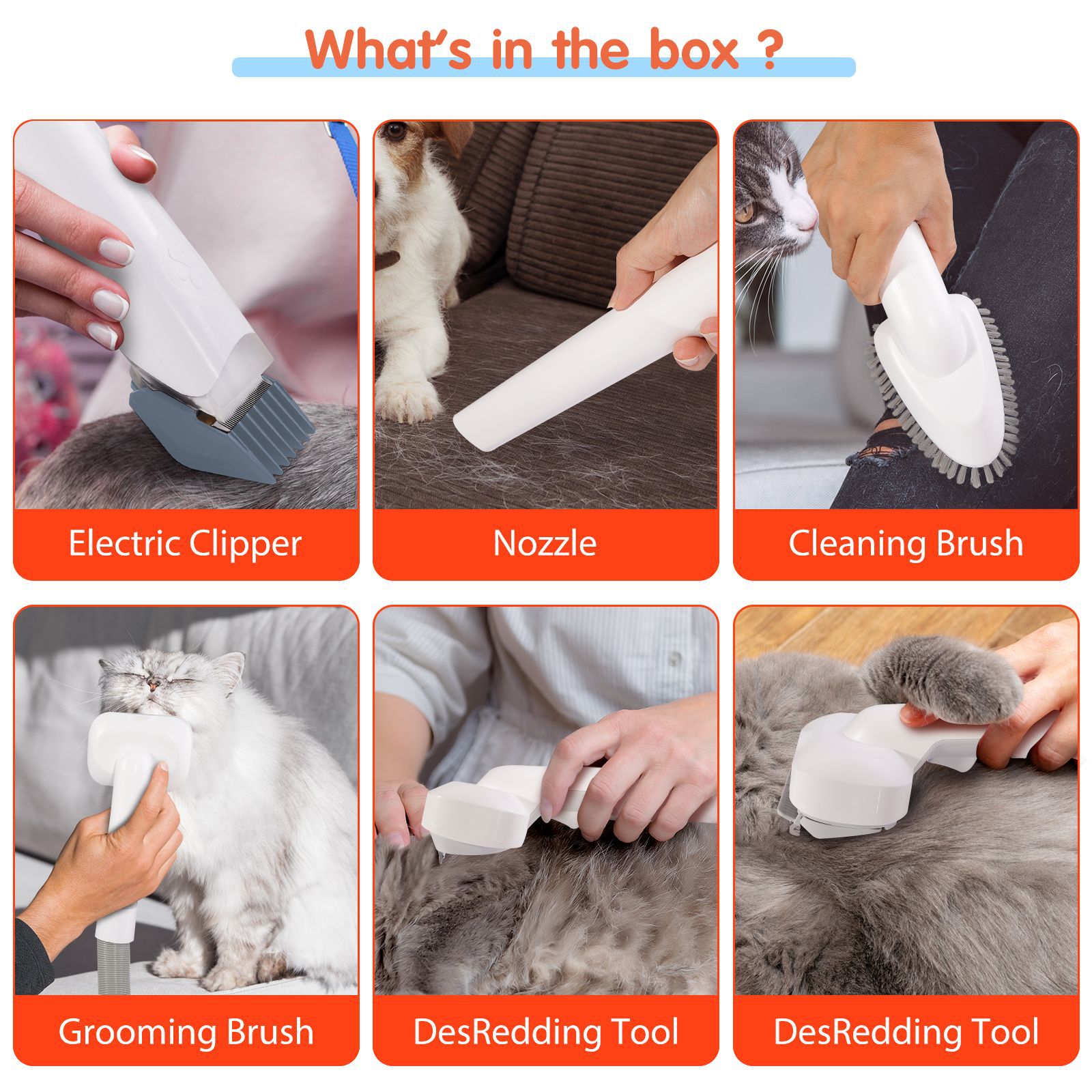 6 In 1 Pet Grooming Vacuum Kit – Dog Grooming Clippers recenzja i cena