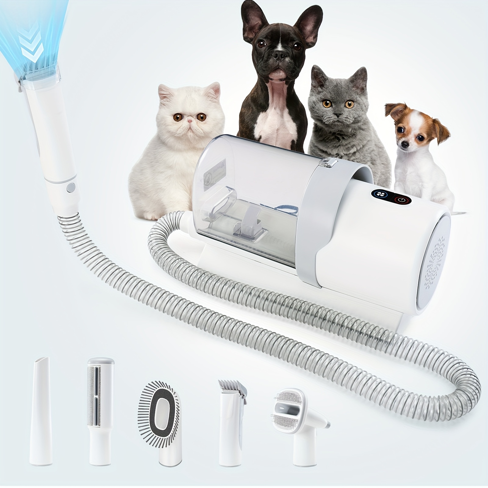 New Pet Grooming Vacuum Kit 5  – Dog Grooming Clippers recenzja i cena