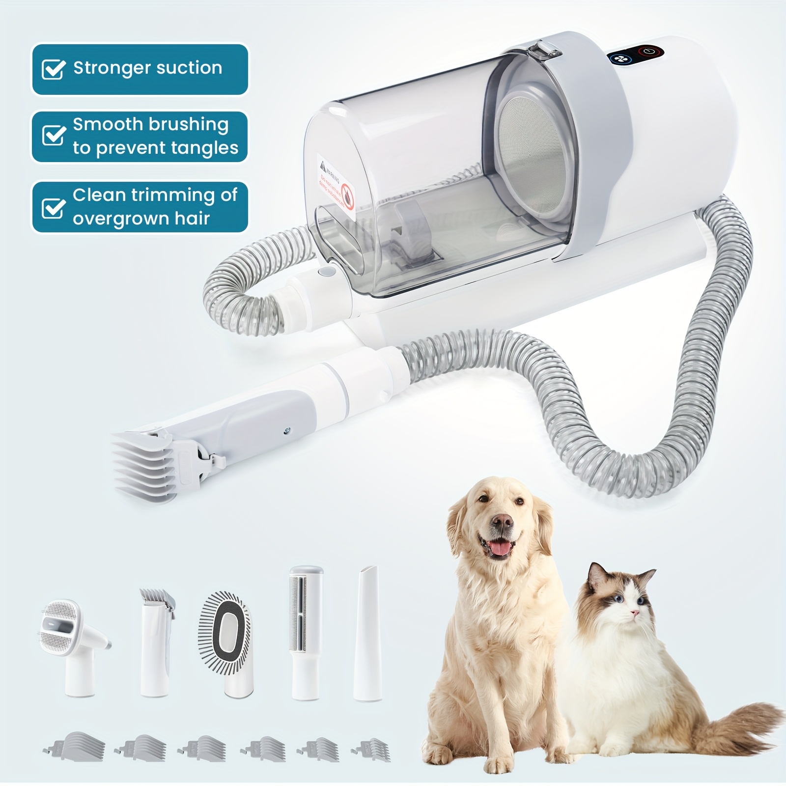 New Pet Grooming Vacuum Kit 5  – Dog Grooming Clippers recenzja i cena